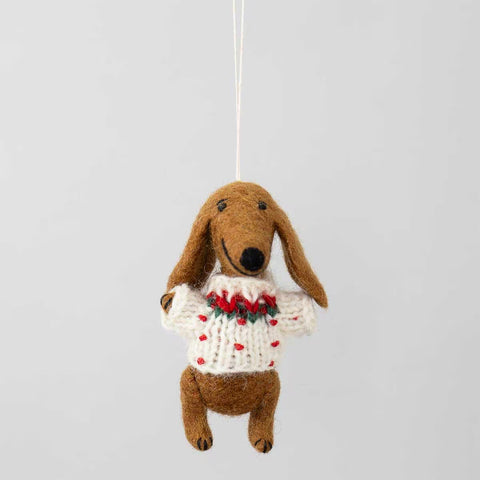 Filzanhänger "Dachshund" / A World of Craft