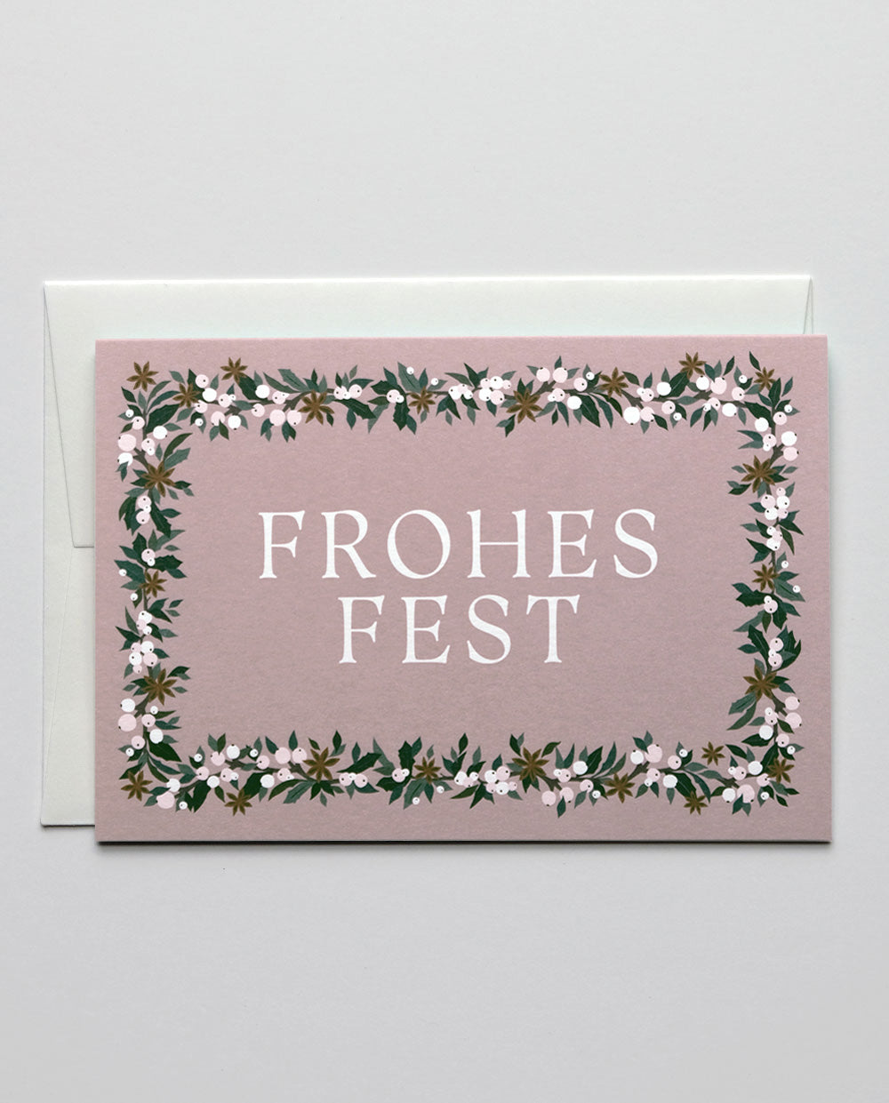 Weihnachtskarte "Schneeebeeren" / Haferkorn & Sauerbrey