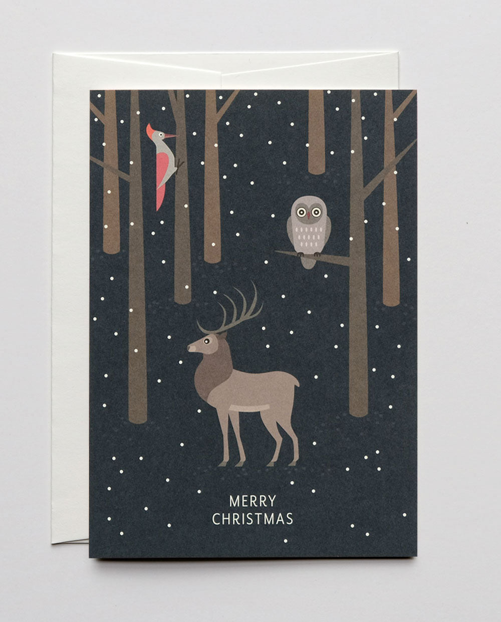 Weihnachtskarte „Deer & Owl" / Haferkorn & Sauerbrey