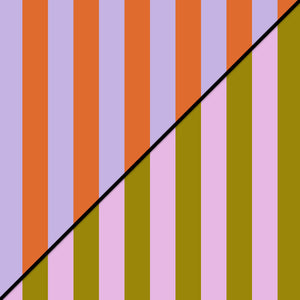 Duo Pack Seidenpapier Rolle - Stripe Orange/Pink