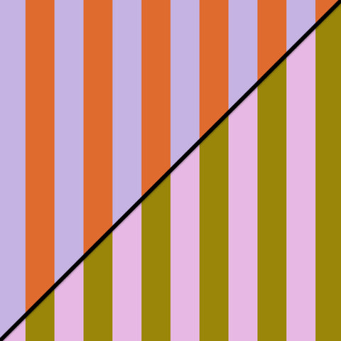 Duo Pack Seidenpapier Rolle - Stripe Orange/Pink
