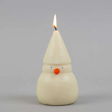 Weihnachtskerze "Snowman Candle" / Afroart