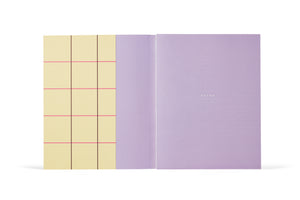 Notebook "Uma Large Check" Yellow / Notem