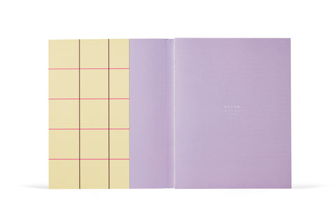 Notebook "Uma Large Check" Yellow / Notem