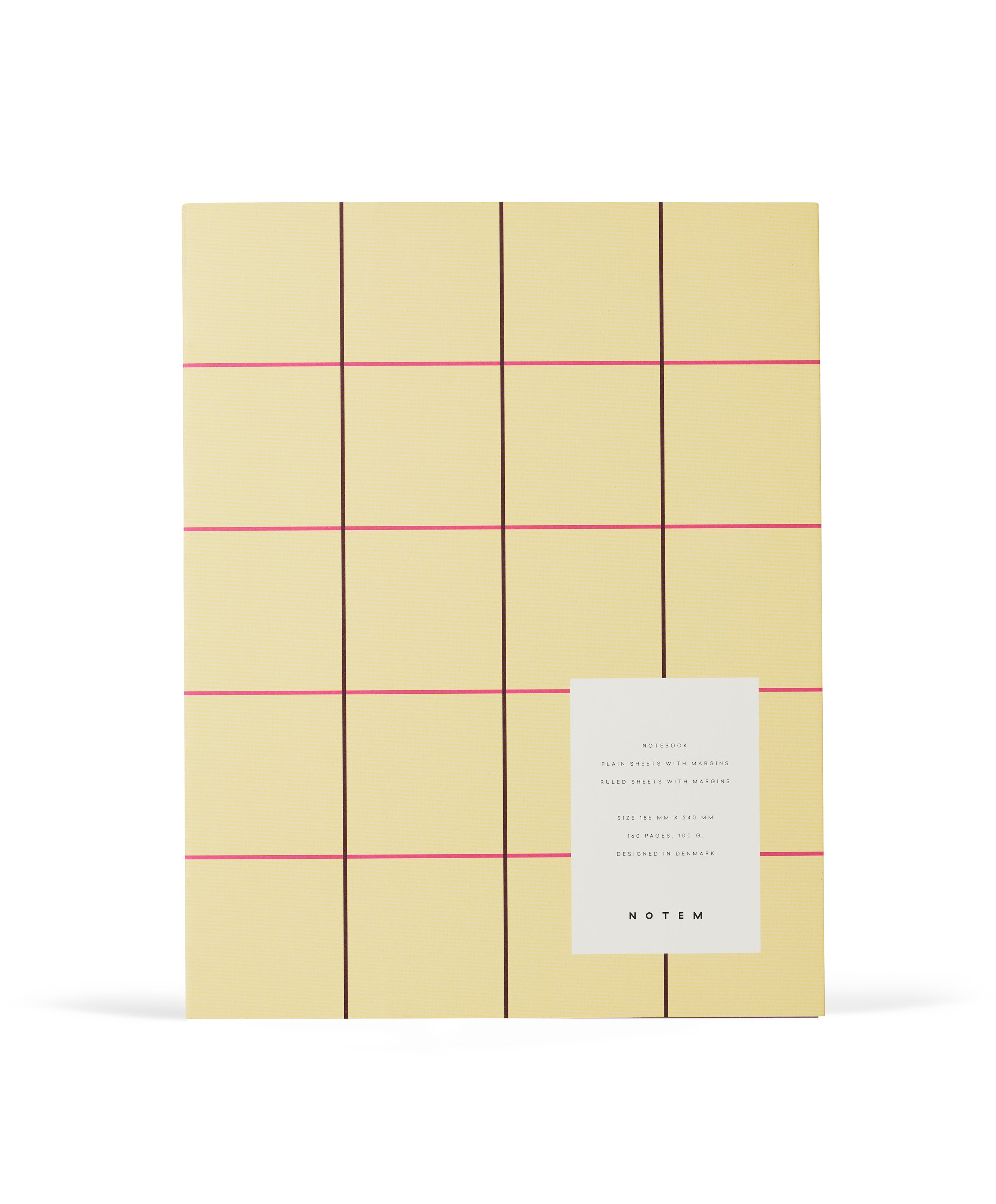 Notebook "Uma Large Check" Yellow / Notem