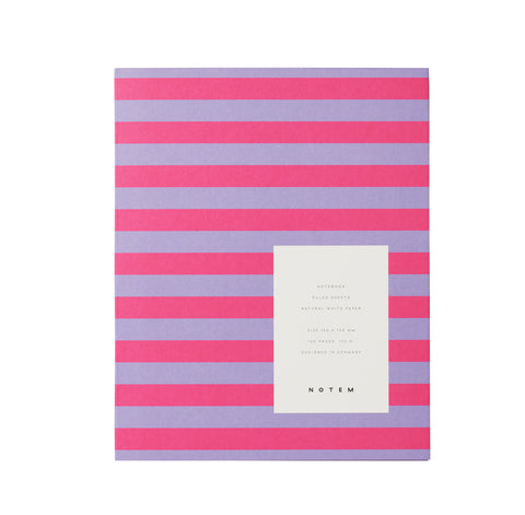 Notizbuch "Uma Medium Check" Lavender / Notem