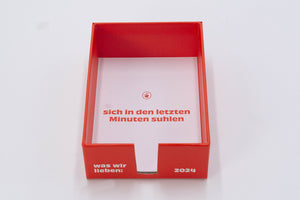 Notizkalender "Was wir lieben: in 365 Tagen" 2024 / Verlag Hermann Schmidt