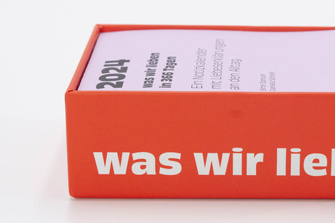 Notizkalender "Was wir lieben: in 365 Tagen" 2024 / Verlag Hermann Schmidt