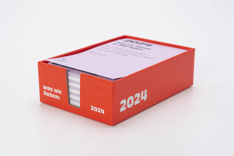 Notizkalender "Was wir lieben: in 365 Tagen" 2024 / Verlag Hermann Schmidt
