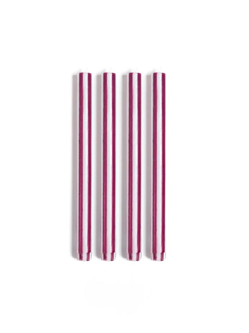 Dinnerkerze "Stripe "