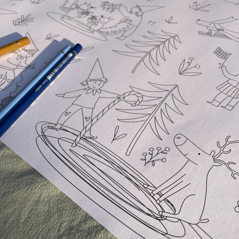 Adventskalender zum Ausmalen / Hannahs Firlefanz