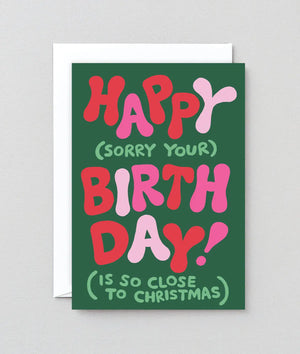 Glückwunschkarte "Happy (Close To Christmas)" / Wrap