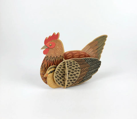 Pop-Out Karte "Chicken" / Alice Melvin