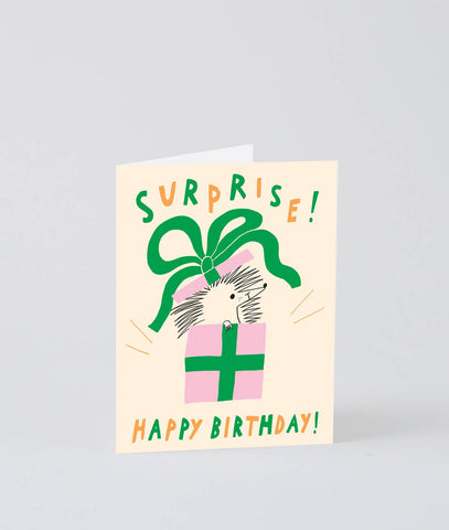 Geburtstagskarte „Surprise Happy Birthday“  Kids / Wrap