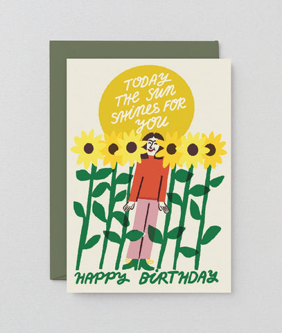 Glückwunschkarte „Today The Sun Shines For You“