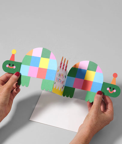 Glückwunschkarte "Birthday Tortoises Fold Out Card" / Wrap Kids