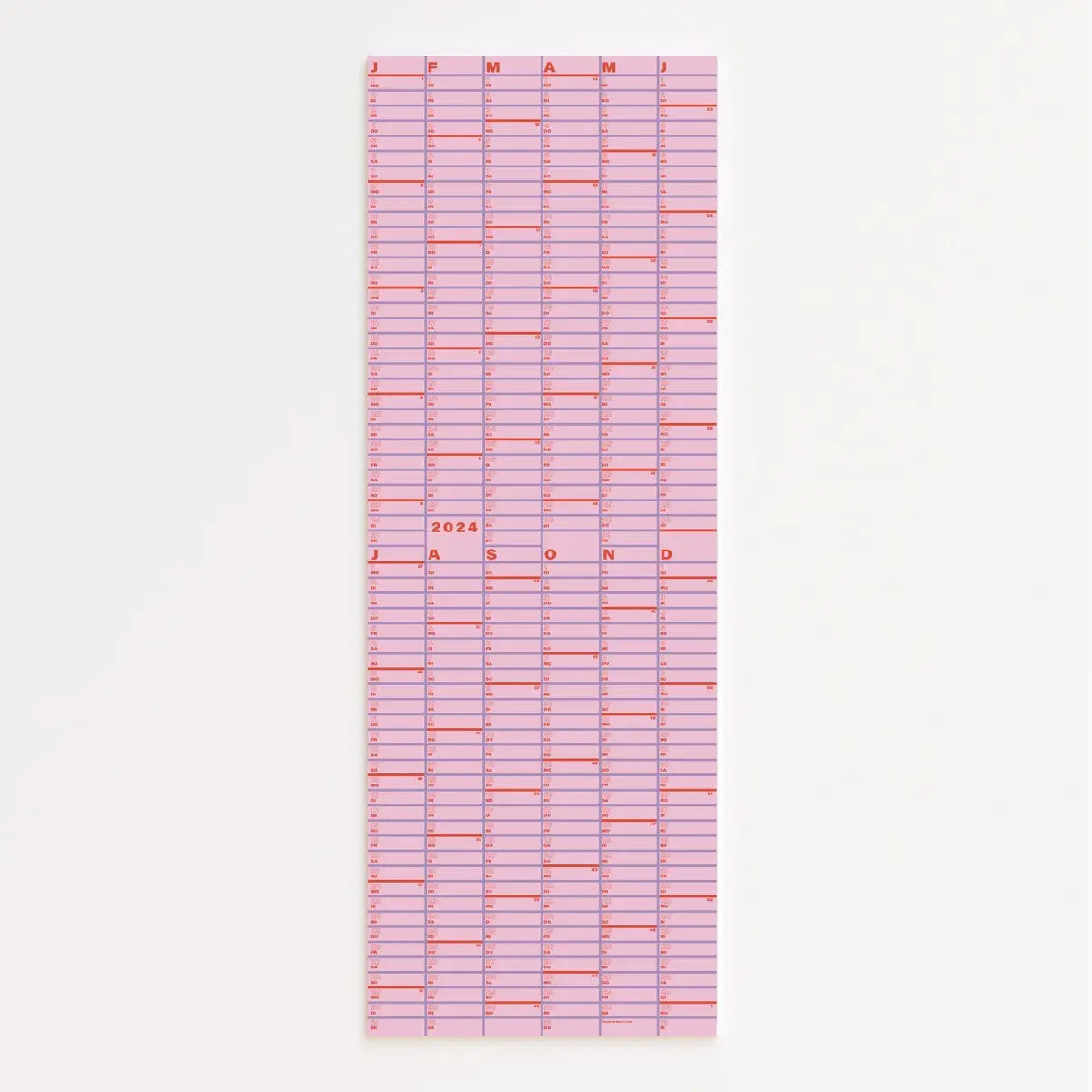 2024 Wandkalender "Rosarot" A1 / Jan Kruse