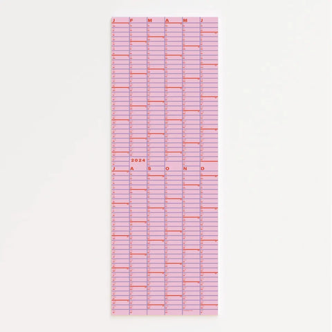 2024 Wandkalender "Rosarot" A1 / Jan Kruse
