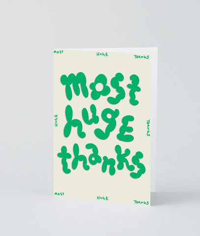 Grußkarte "Most huge Thanks"/ Wrap