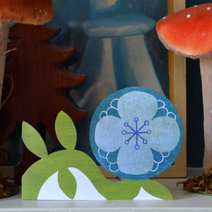 Blaue Blumenkarte / Mortlake Papers