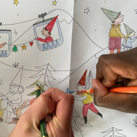 Adventskalender zum Ausmalen / Hannahs Firlefanz