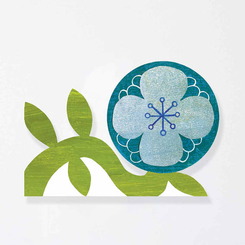 Blaue Blumenkarte / Mortlake Papers