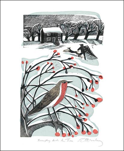 Weihnachtskarte "Bringing Back The Tree" / Angela Harding