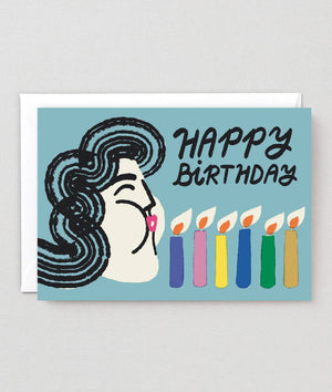 Glückwunschkarte „Happy Birthday Candles“