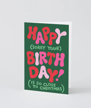 Glückwunschkarte "Happy (Close To Christmas)" / Wrap