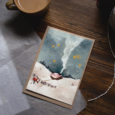 Weihnachtskarte "Make a Wish" / Studio Satsch