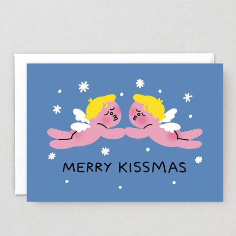 Weihnachtskkarte „Merry Kissmas" / Wrap