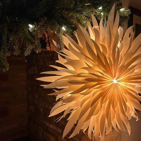 Papierstern "Pfingstrose" 70 cm / Bollywood Christmas