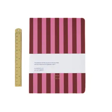 Tagebuch/Kalender 2026 "Notes" Stripes Pink / A-Journal