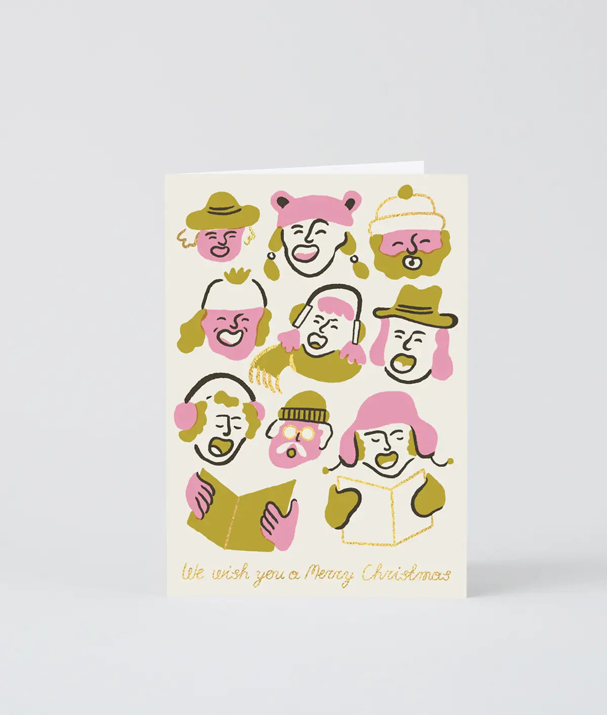 Weihnachtskarte "Wish You A Merry Christmas" / Wrap