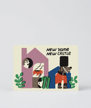 Glückwunschkarte "New Home New Castle" / Wrap