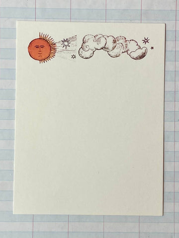 Briefpapier-Set "Sonne" / Parcel