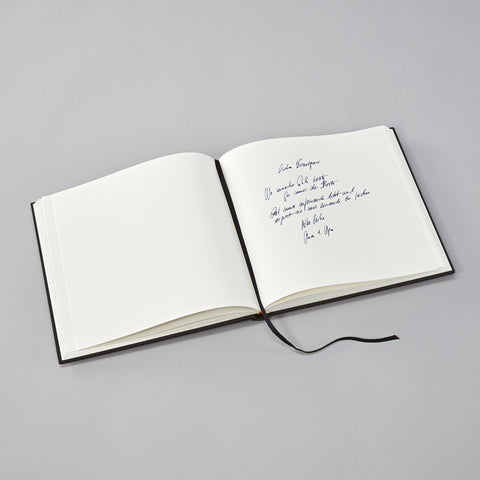 Gästebuch / Kondolenzbuch Schwarz / Semikolon