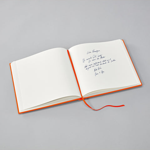 Gästebuch slim Orange / Semikolon