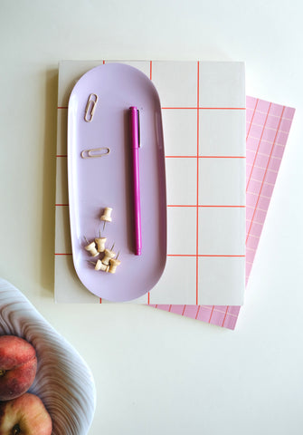 Stiftablage "LOLA Desk tray" Nude / Notem