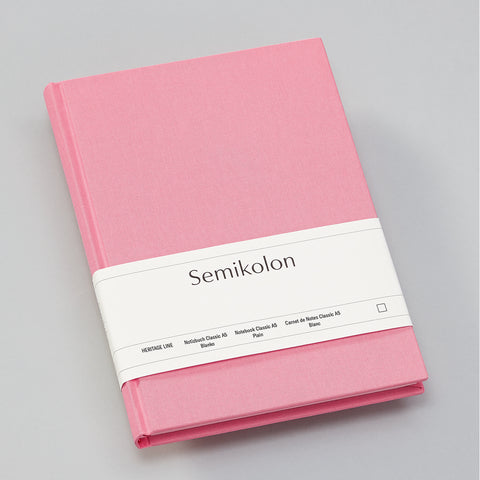 Notizbuch A5 Flamingo blanko / Semikolon