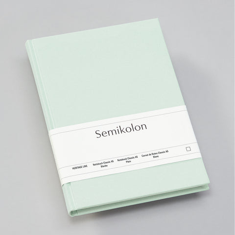 Notebook A5 Moss blanko / Semikolon