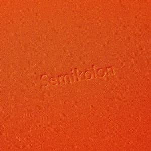 Notebook A5 Orange blanko / Semikolon