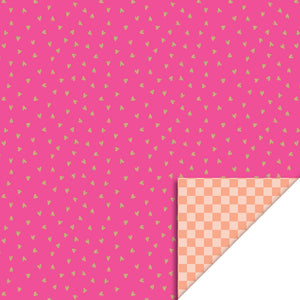 Geschenkpapier Rolle "Small Hearts Pink-Gold" / House of Products