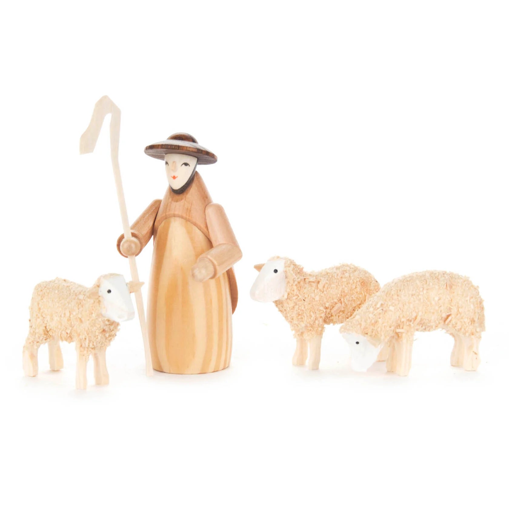 Schäfer mit drei Schafen / Theo Lorenz