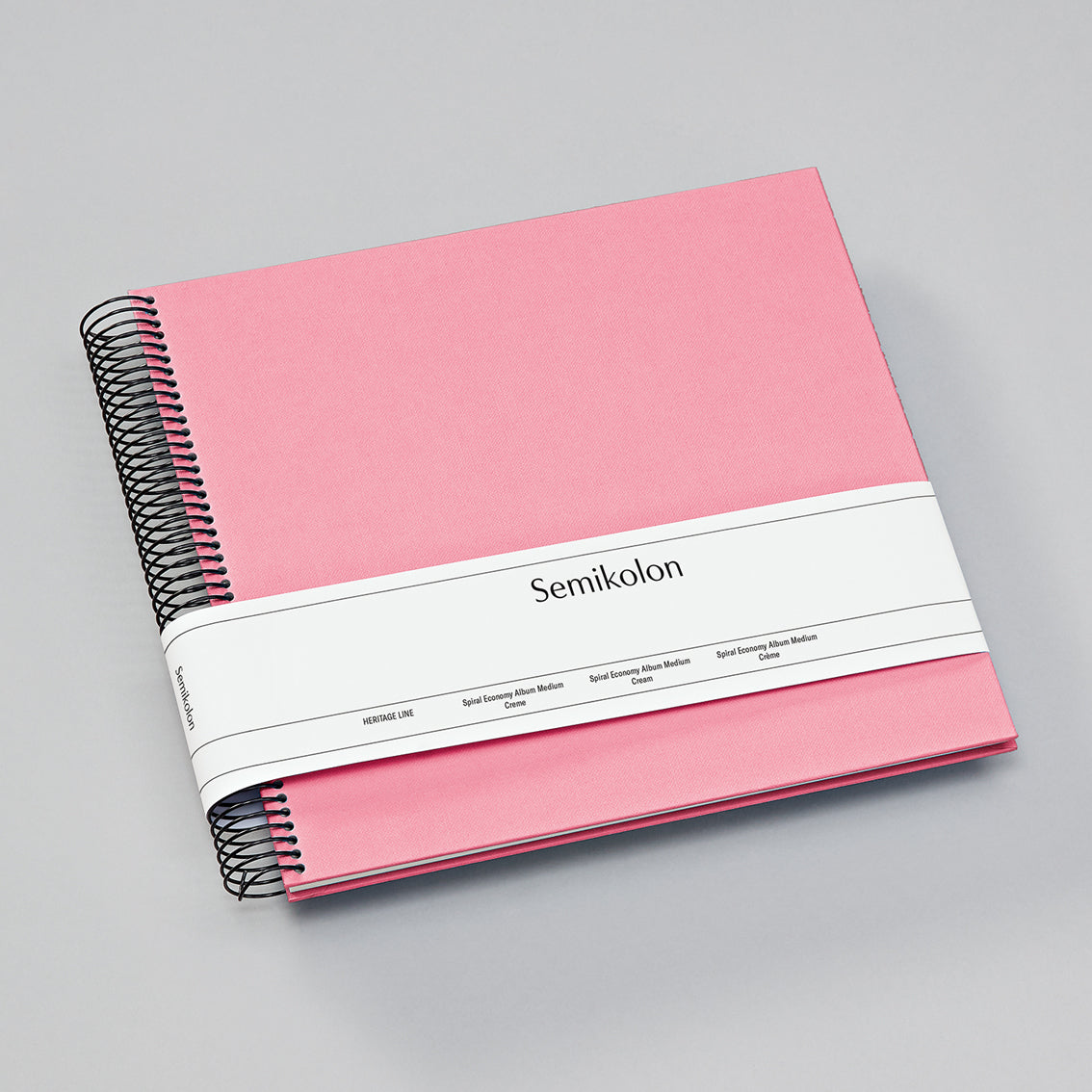 Spiralalbum Economy Medium Flamingo / Semikolon