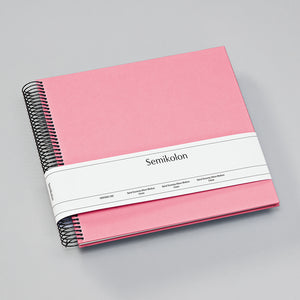 Spiralalbum Economy Medium Flamingo / Semikolon