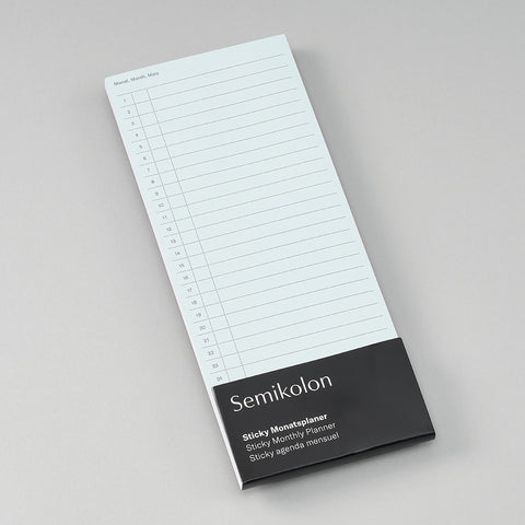 Sticky Monatsplaner Moss / Semikolon