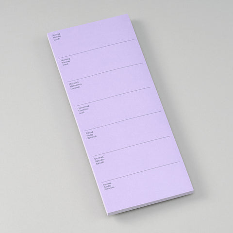 Sticky Wochenplaner Lilac / Semikolon