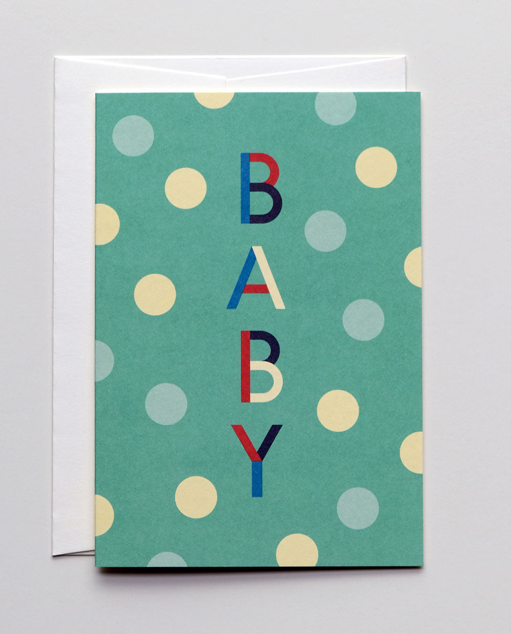 Glückwunschkarte "Lucky Letters Baby" / Haferkorn & Sauerbrey