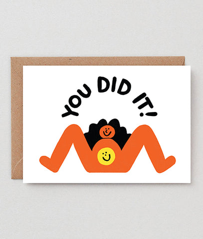 Geburtskarte "You Did It!" / Wrap
